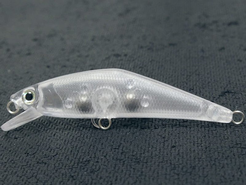 wLure 10 Blank Unpainted Minnow Crankbait Topwater Lipless Jerkbait Fishing Lures V3 (UPM854P10) - Image 1